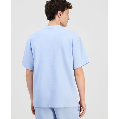 Hugo Boss Men's Waffled Jersey Solid-Color Crewneck T-Shirt