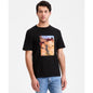 Hugo by Hugo Boss Men's Cotton Bikers & Roses Logo Graphic T-Shirt