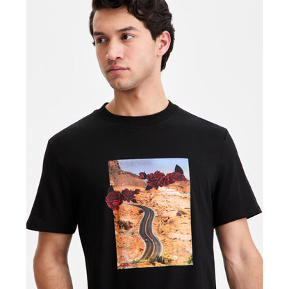Hugo Boss Men's Cotton Bikers & Roses Logo Graphic T-Shirt