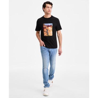 Hugo Boss Men's Cotton Bikers & Roses Logo Graphic T-Shirt