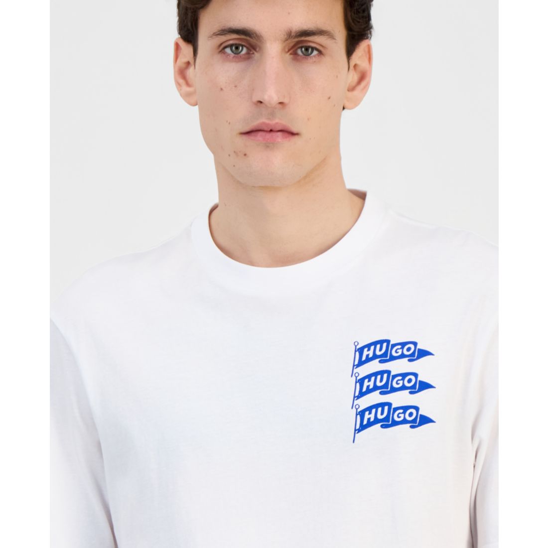 Hugo Boss Men's Cotton Logo Crewneck T-Shirt