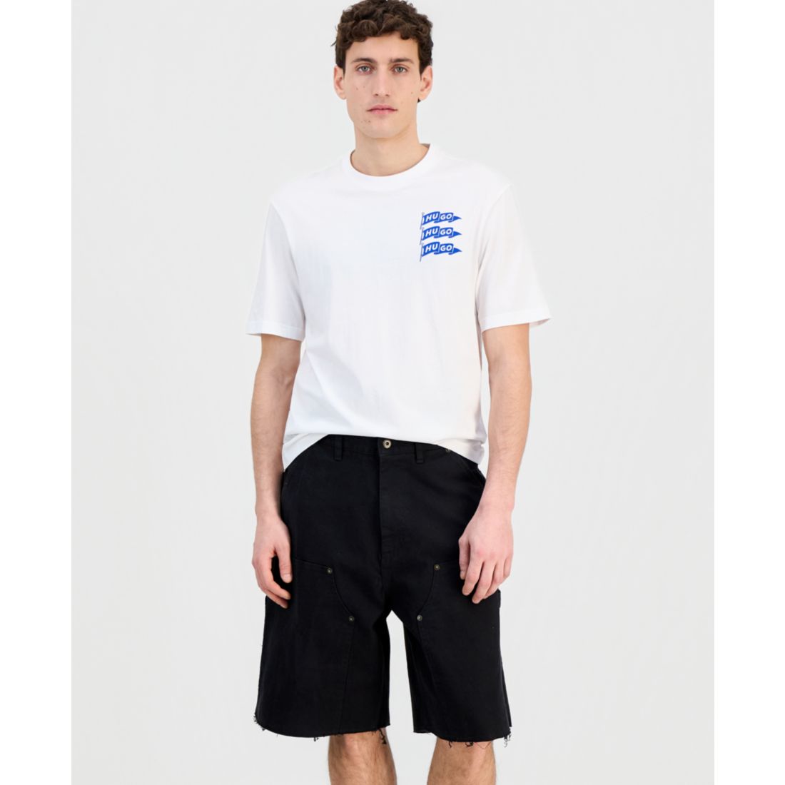 Hugo Boss Men's Cotton Logo Crewneck T-Shirt