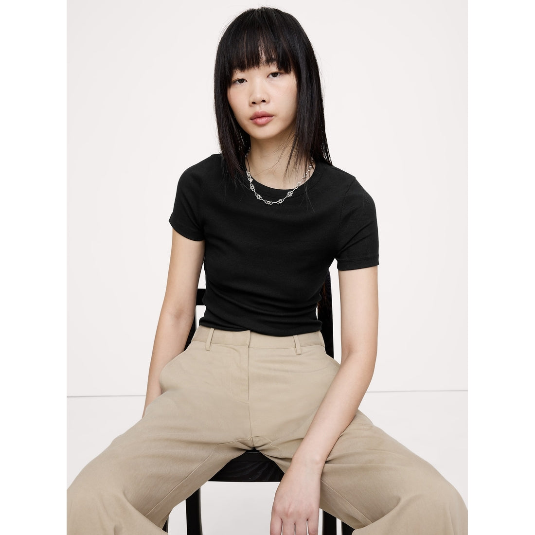 Women's Ribbed Baby T-Shirt