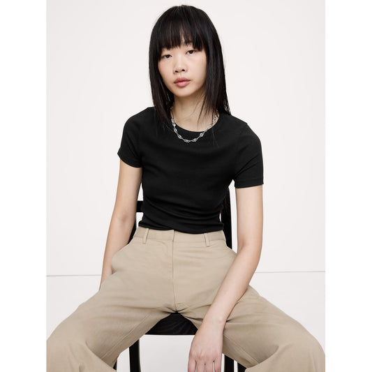 Women's Ribbed Baby T-Shirt