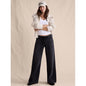 Women's Mid-Rise Wide-Leg Drawstring Jean