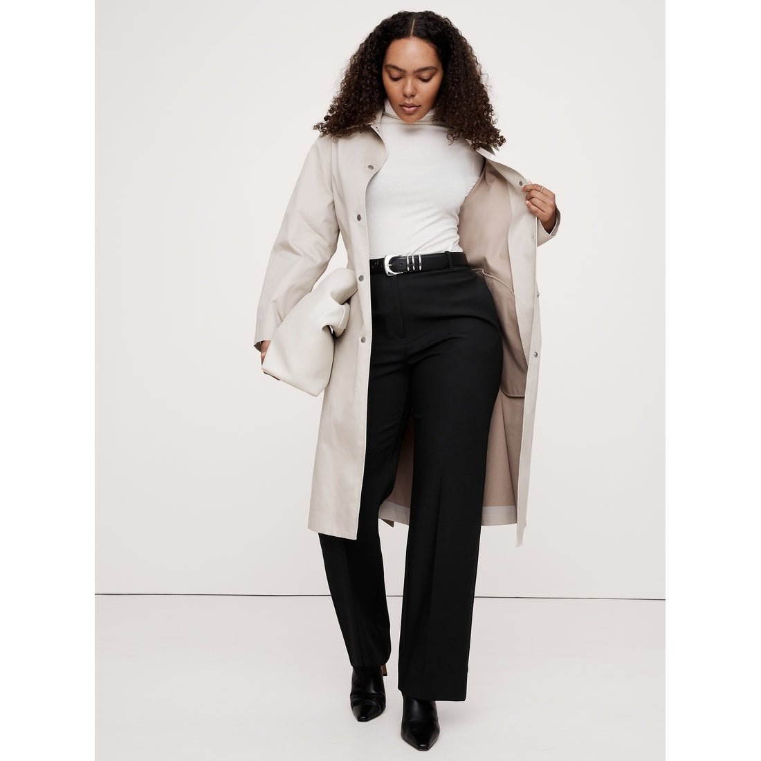 Women's High-Rise Modern Straight Refined Pant