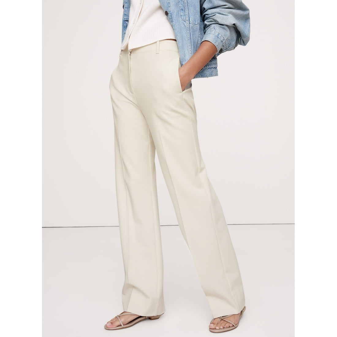 Women's High-Rise Modern Straight City Stretch Pant