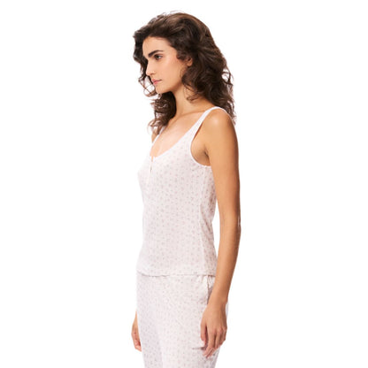 Gap Women's Pointelle Lace Trim Tank Top