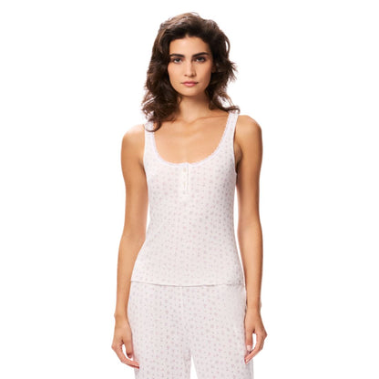 Gap Women's Pointelle Lace Trim Tank Top