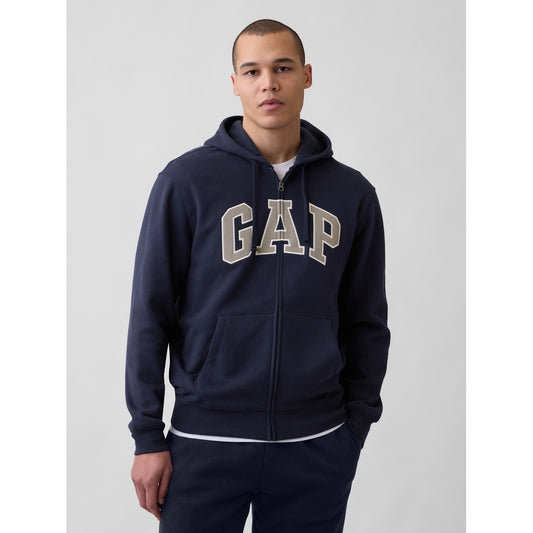 Men's Adult Vintagesoft Arch Logo Zip Hoodie