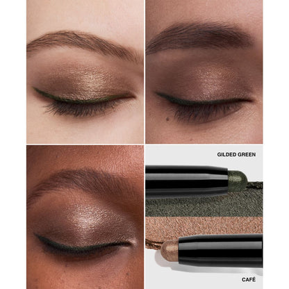 Bobbi Brown Dual-Ended Long-Wear Waterproof Cream Eyeshadow Stick - Caf / Gilded Green