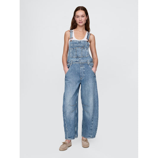 Women's Ultrasoft Denim Horseshoe Overalls