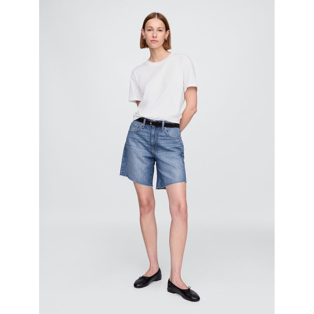 Women's 8" Mid Rise '90S Loose Denim Bermuda Shorts