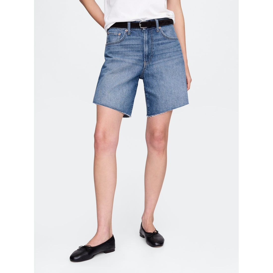 Women's 8" Mid Rise '90S Loose Denim Bermuda Shorts