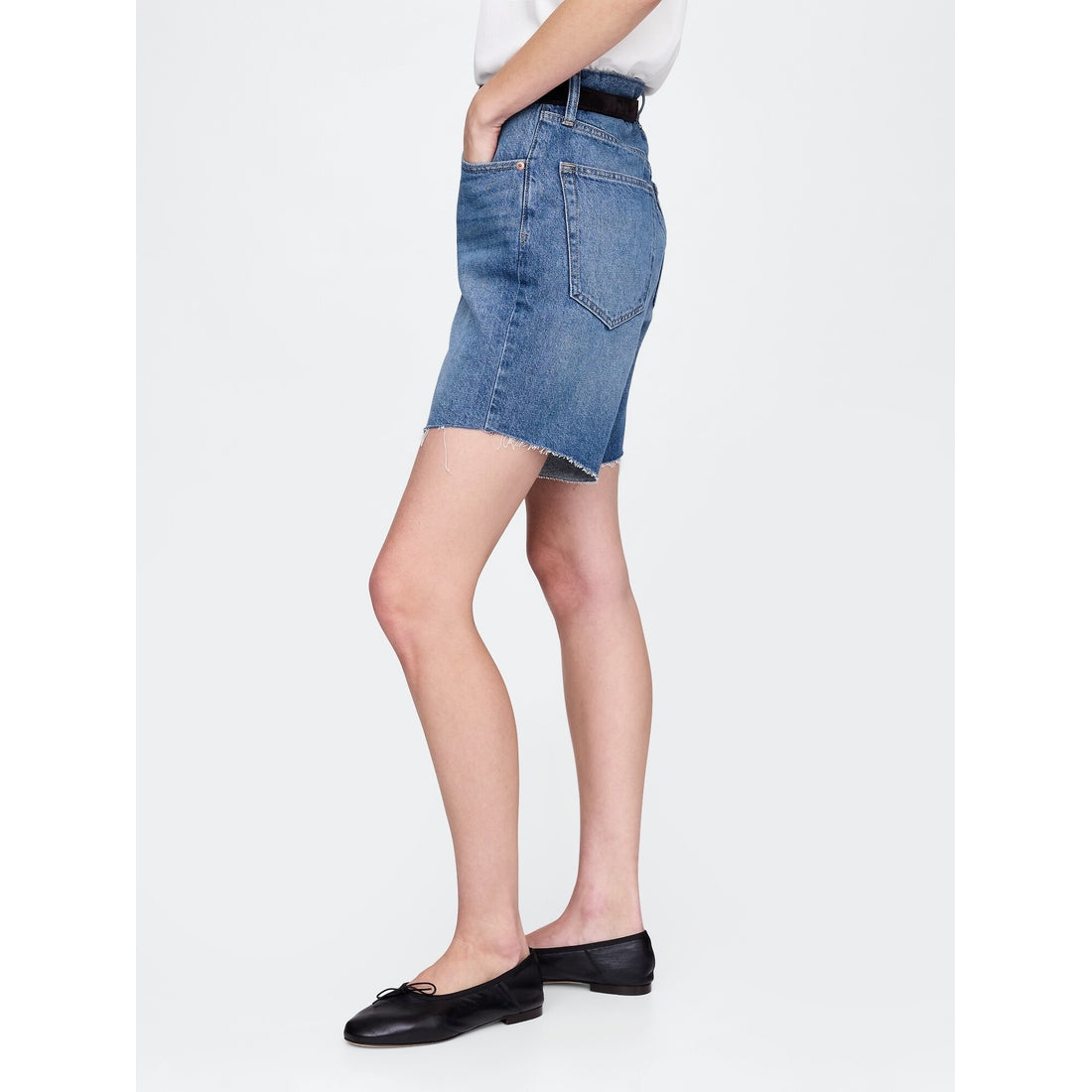 Women's 8" Mid Rise '90S Loose Denim Bermuda Shorts