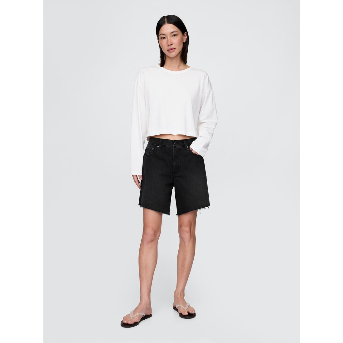 Women's 8" Mid Rise '90S Loose Denim Bermuda Shorts
