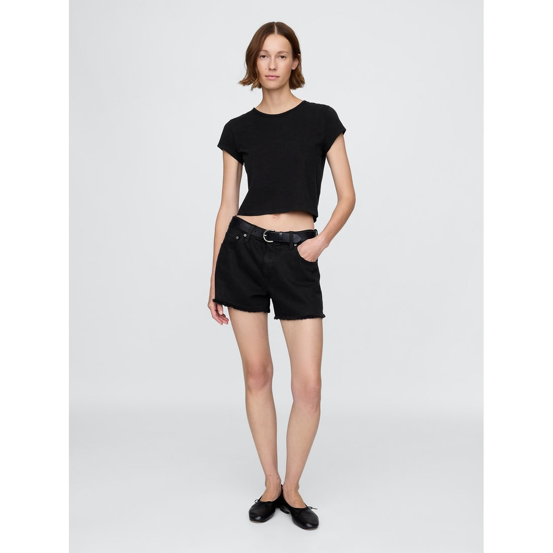 Women's 4" Mid Rise Ultrasoft Relaxed Cutoff Shorts