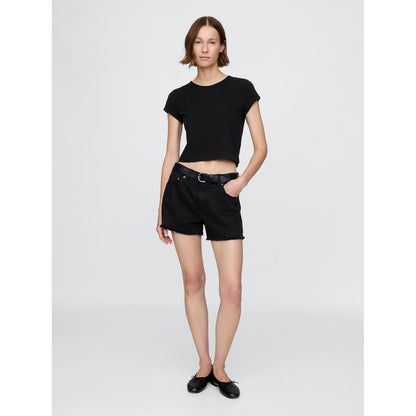 Women's 4" Mid Rise Ultrasoft Relaxed Cutoff Shorts