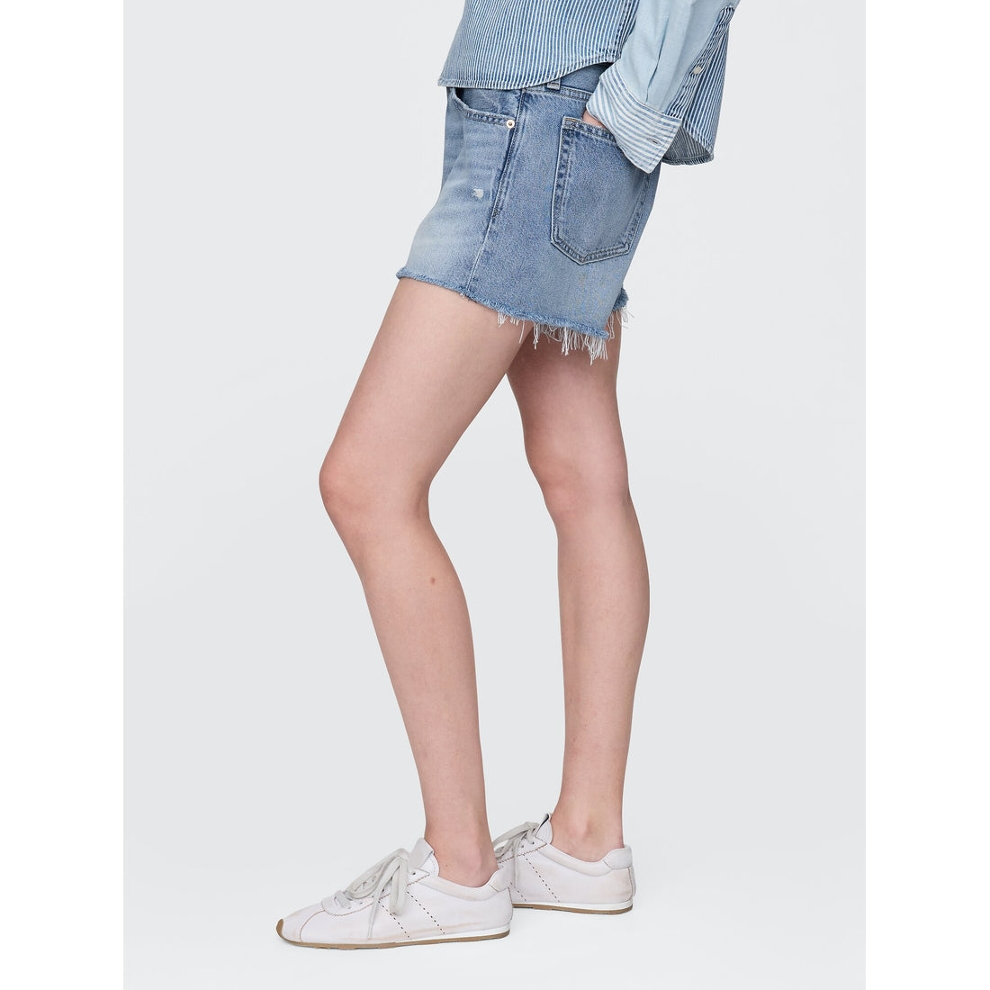 Women's 4" Mid Rise Ultrasoft Relaxed Cutoff Shorts