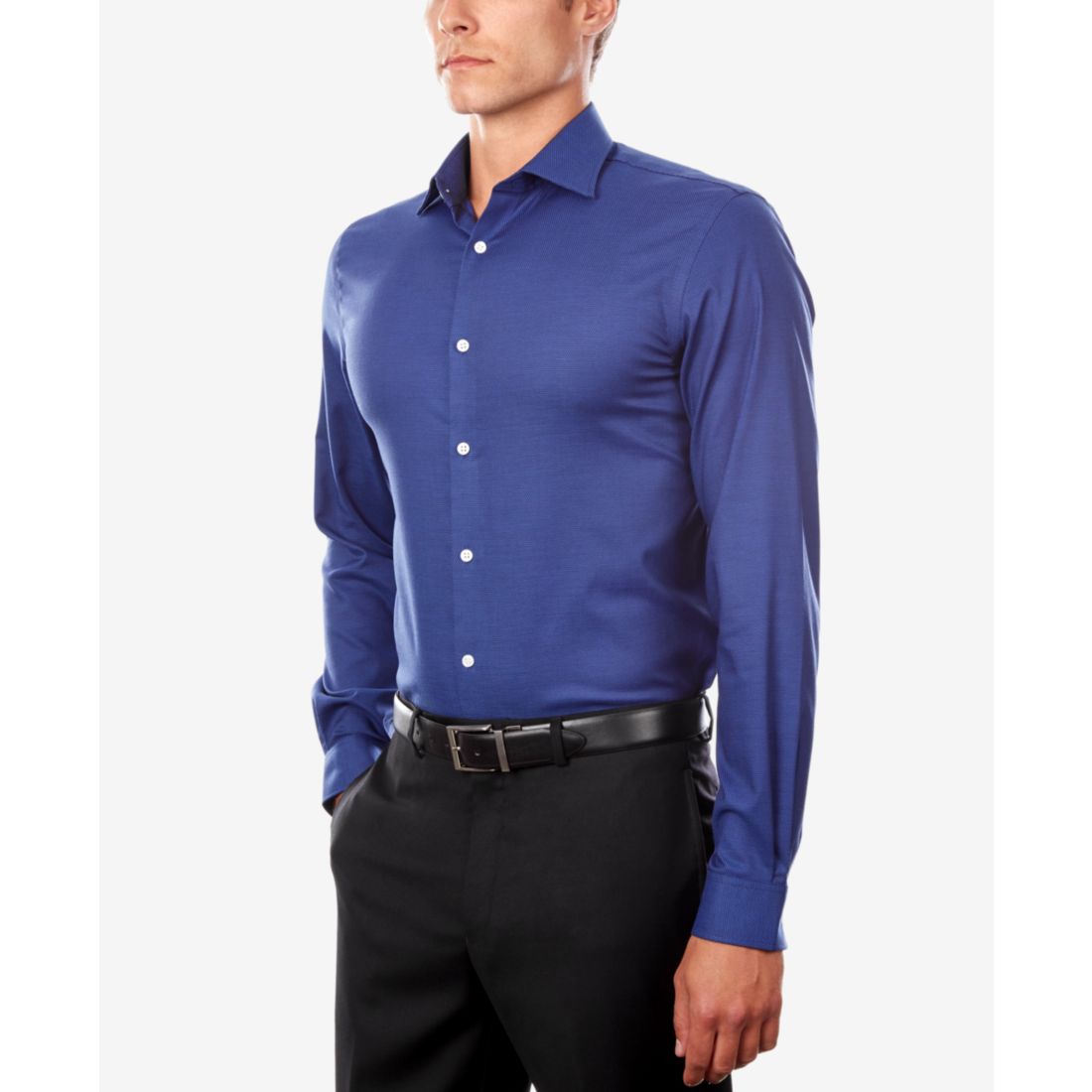 Michael Kors Men's Regular Fit Comfort Stretch Dress Shirt