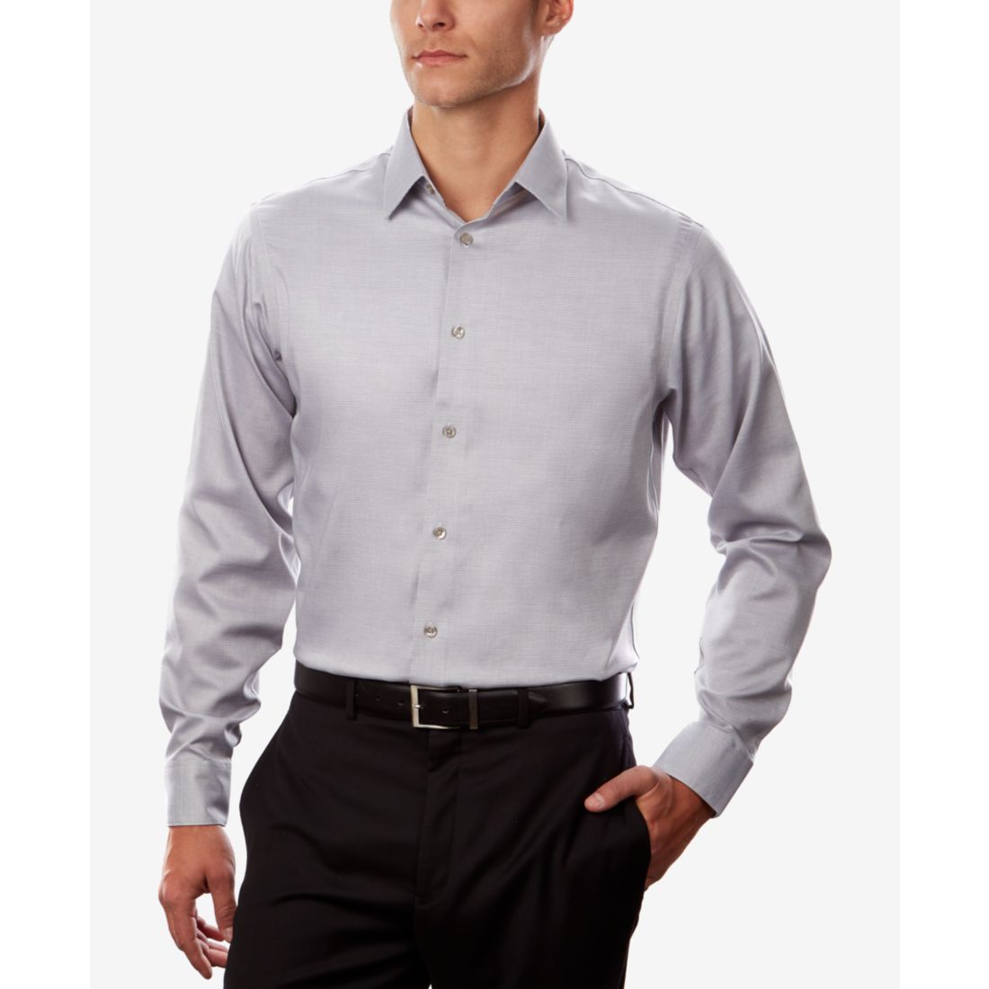 Calvin Klein Men's Steel+ Regular Non-Iron Stretch Performance Dress Shirt