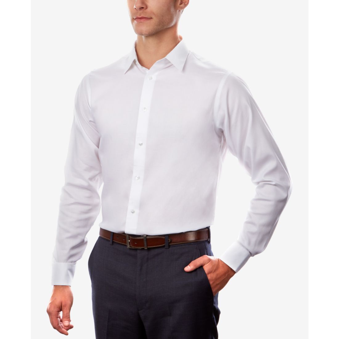 Calvin Klein Men's Steel+ Regular Non-Iron Stretch Performance Dress Shirt