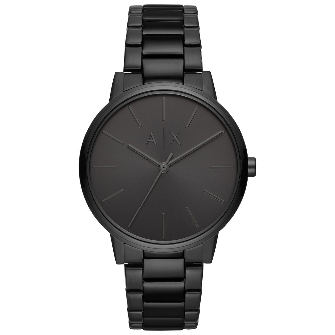 Men's Black Stainless Steel Bracelet Watch 42mm