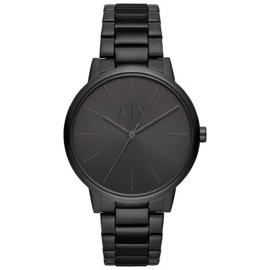Men's Black Stainless Steel Bracelet Watch 42mm