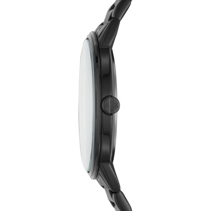 Men's Black Stainless Steel Bracelet Watch 42mm