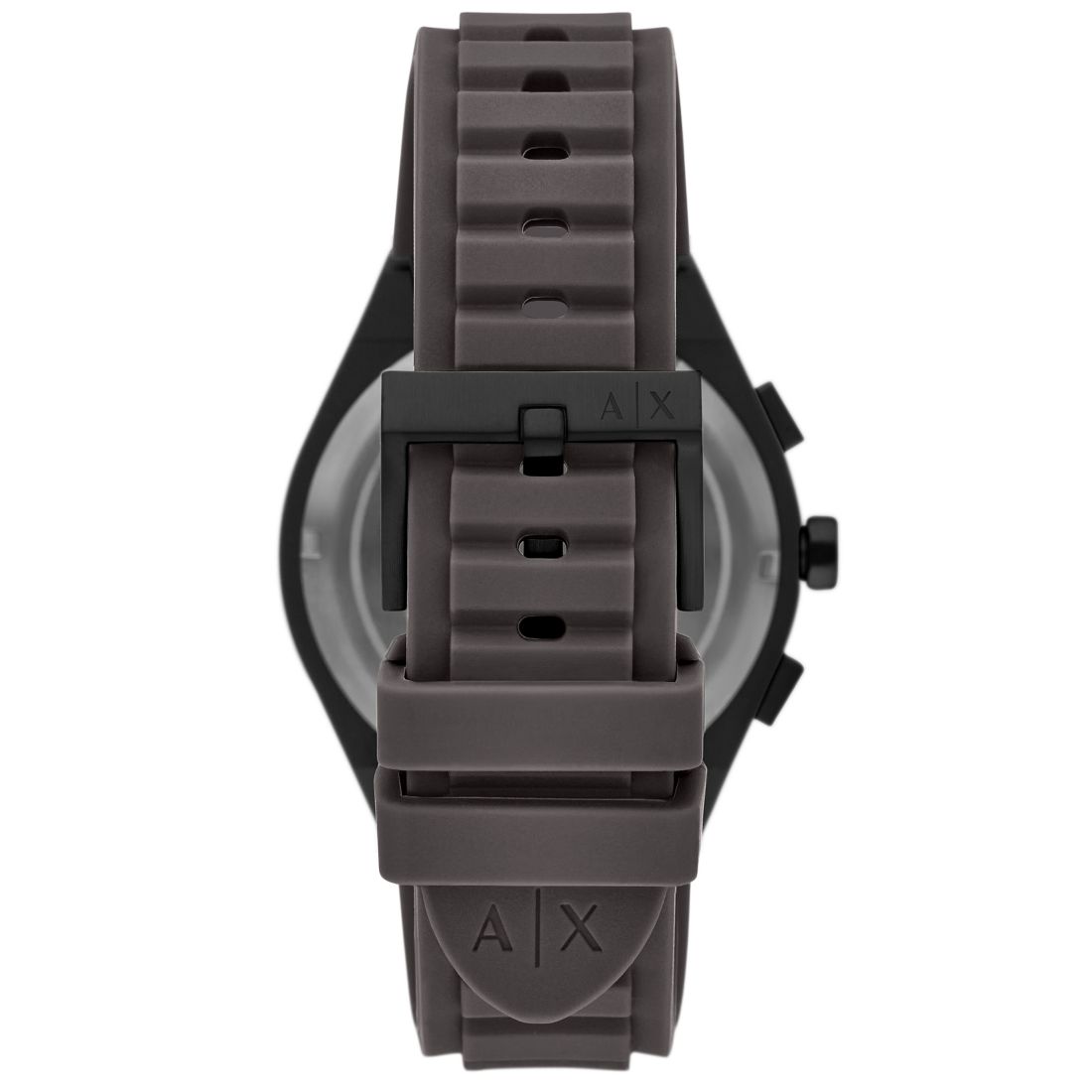A|X Armani Exchange Men's Sync Quartz Chronograph Gray Silicone Watch, 42mm
