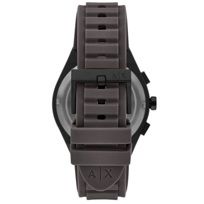 A|X Armani Exchange Men's Sync Quartz Chronograph Gray Silicone Watch, 42mm
