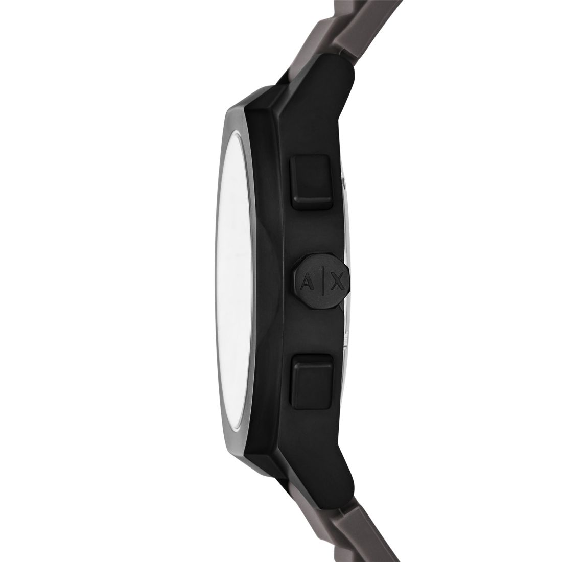 A|X Armani Exchange Men's Sync Quartz Chronograph Gray Silicone Watch, 42mm