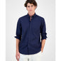 Men's Club Room Micro Dot Print Stretch Cotton Shirt, Created for Macy's