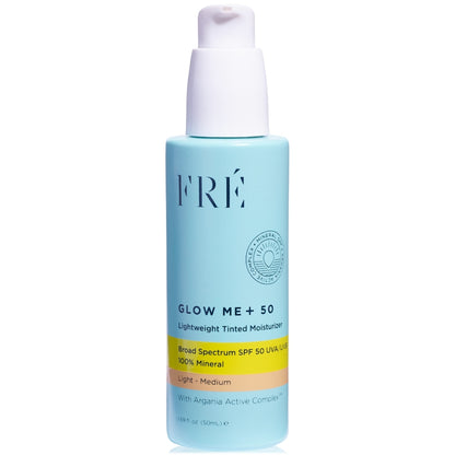Fre Glow Me + 50 Lightweight Tinted Moisturizer Mineral Spf 50