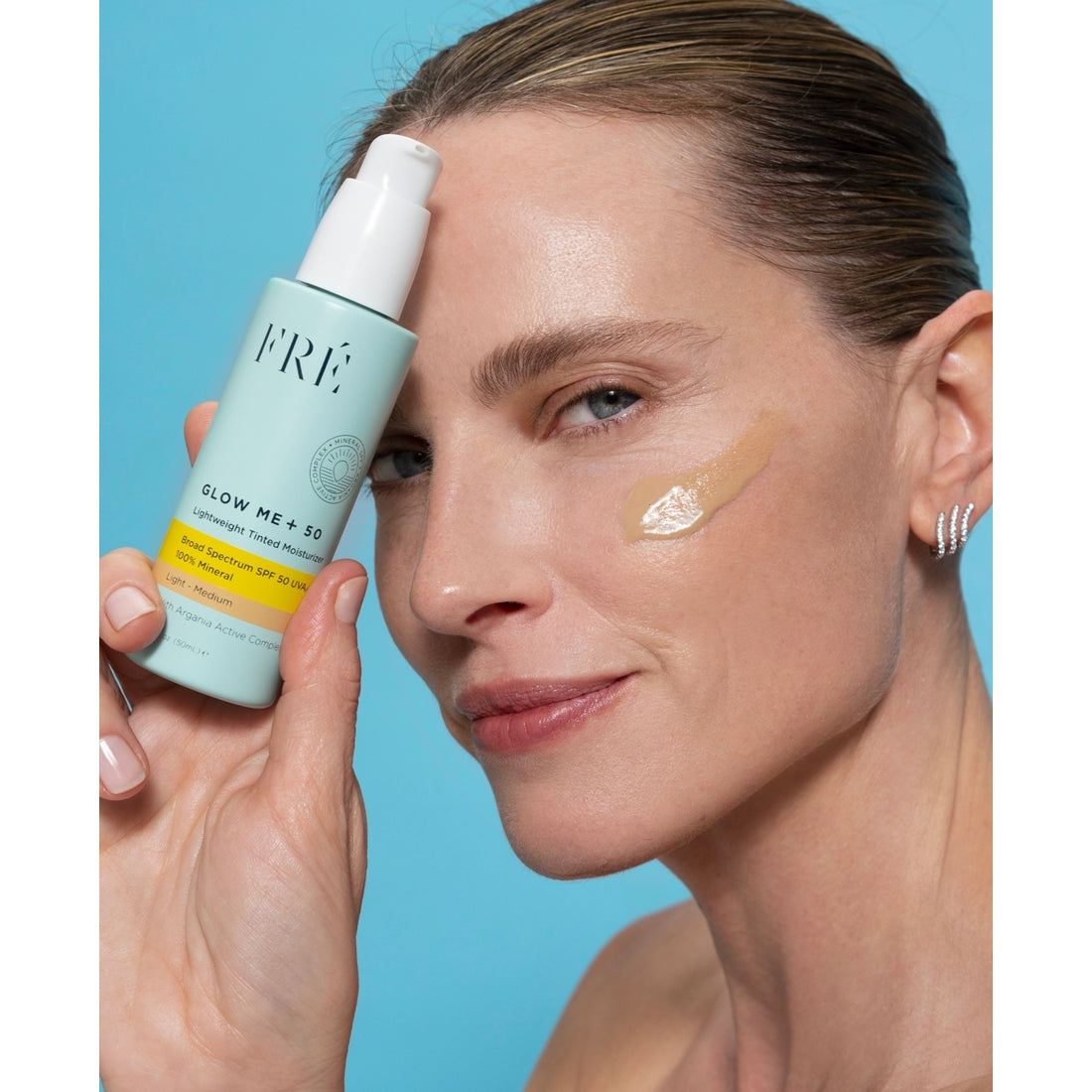 Fre Glow Me + 50 Lightweight Tinted Moisturizer Mineral Spf 50