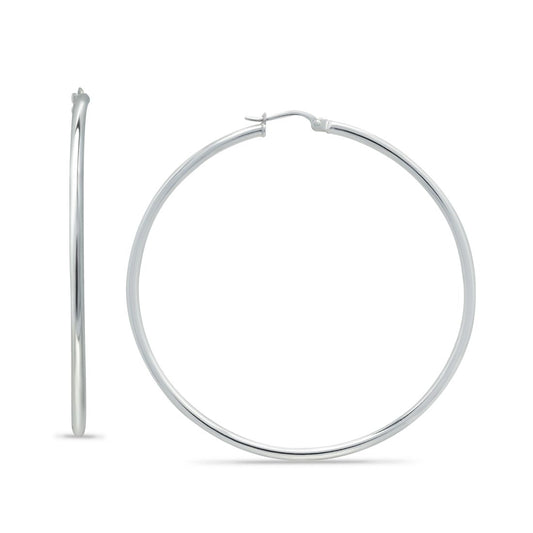 Giani Bernini Large Sterling Silver Hoop Earrings, 1.75"