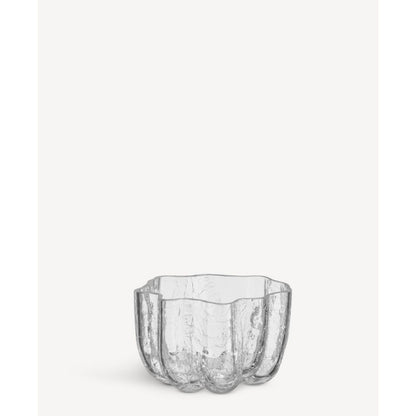 Kosta Boda 3.8" Crackle Crystal Glass Votive Bowl