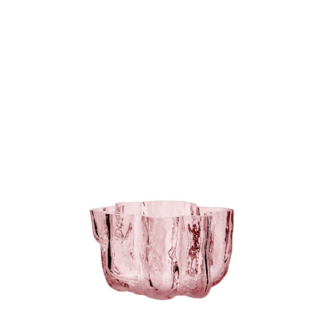 Kosta Boda 3.8" Crackle Crystal Glass Votive Bowl