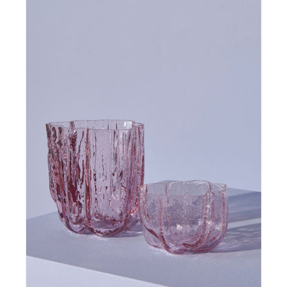 Kosta Boda 3.8" Crackle Crystal Glass Votive Bowl