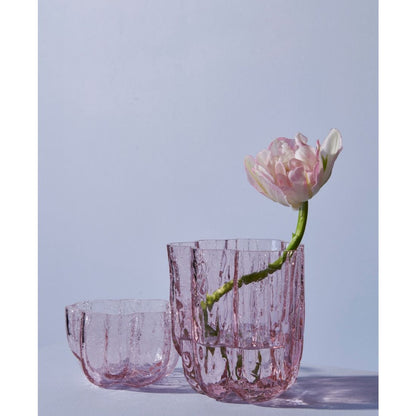 Kosta Boda 3.8" Crackle Crystal Glass Votive Bowl