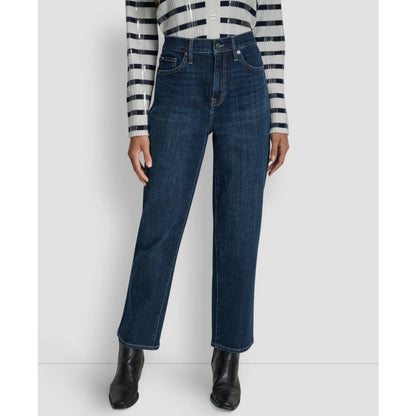 Dkny Jeans Women's Classic High Rise Straight No Cuff Jeans
