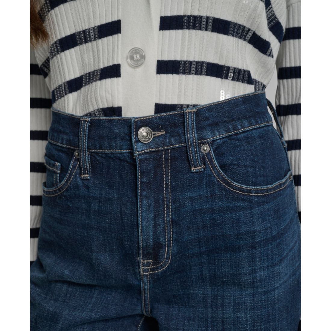 Dkny Jeans Women's Classic High Rise Straight No Cuff Jeans