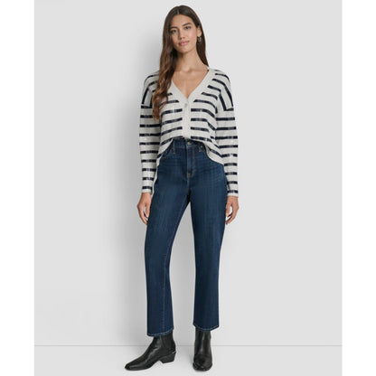 Dkny Jeans Women's Classic High Rise Straight No Cuff Jeans
