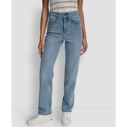 Dkny Jeans Women's Classic High Rise Straight No Cuff Jeans