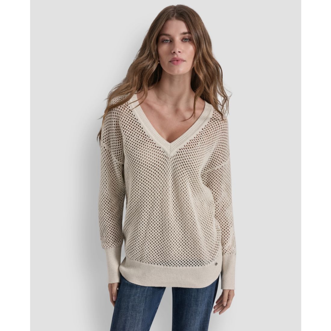 Dkny Jeans Women's V-Neck Sweater