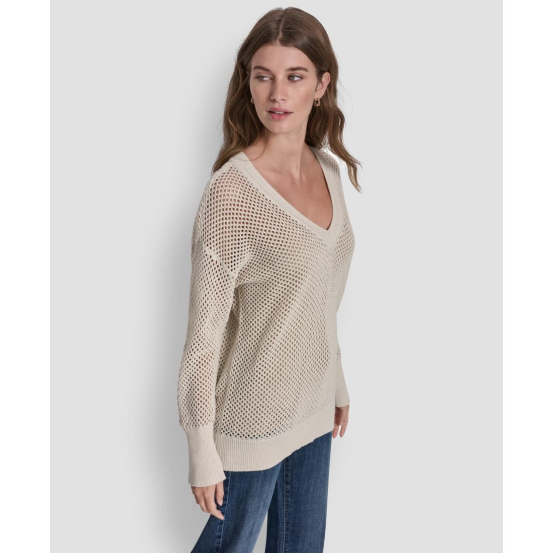 Dkny Jeans Women's V-Neck Sweater