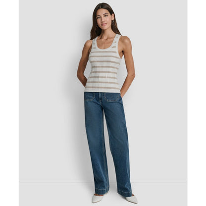 Dkny Jeans Women's Striped Sleeveless Top