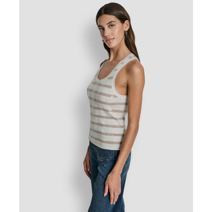 Dkny Jeans Women's Striped Sleeveless Top