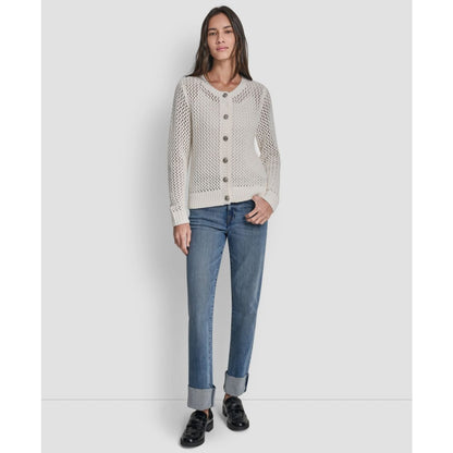 Dkny Jeans Women's Open-Knit Cardigan