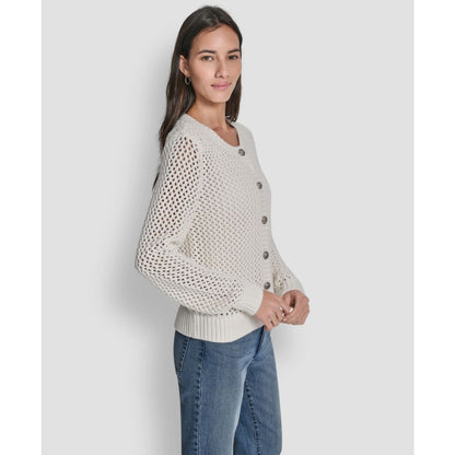 Dkny Jeans Women's Open-Knit Cardigan